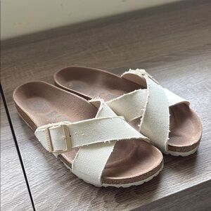 Birkenstock - Siena Vegan Canvas Slide Sandals Size 39 | 250